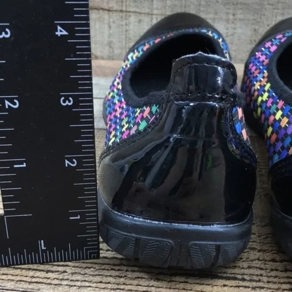 Corkys Black Multicolor Woven Coco Ballet Flats Womens 10 Comfort Slip On Shoes - Picture 8 of 12